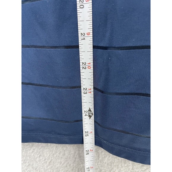 Athleta Women's Tank Top Racer Back Teal Striped Size XXS Sleeveless Round Neck - Picture 9 of 11